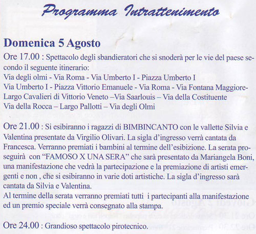 Festa Madonna della Neve - Rocca Priora