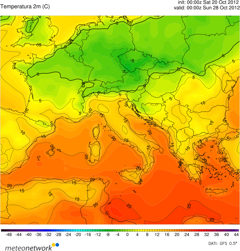 Previsioni Meteo Castelli Romani piogge e primi freddi a fine mese