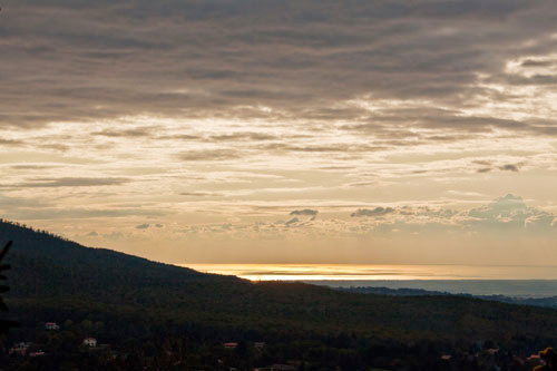Panorama verso il mare da Rocca Priora