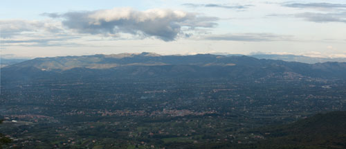 Panorama dei Monti Prenestini da Rocca Priora