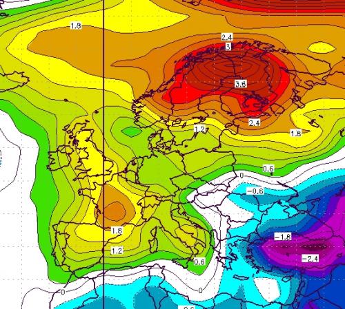 Anomalie termiche settembre - novembre 2011 Anomalie termiche settembre - novembre 2011