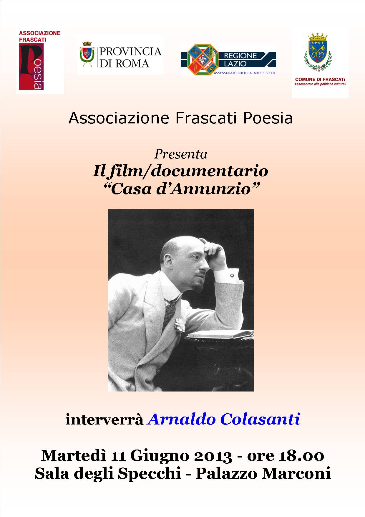 Associazione Frascati Poesia - Gabriele d Annunzio Associazione Frascati Poesia - Gabriele d Annunzio