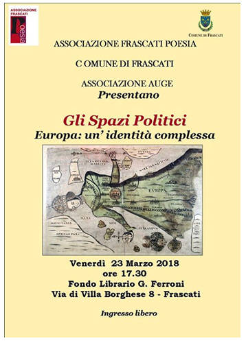 Europa un'identità complessa - Frascati venerdì 23 marzo