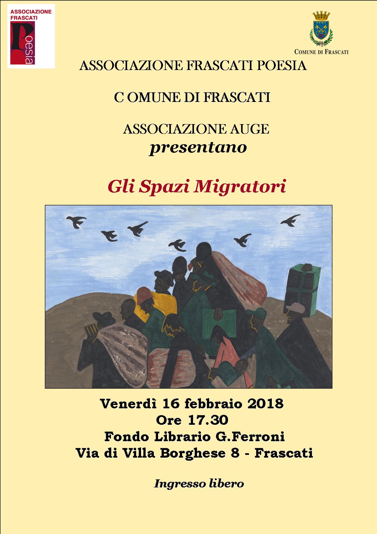 Frascati - quindici  minuti filosofici - Gli spazi migratori