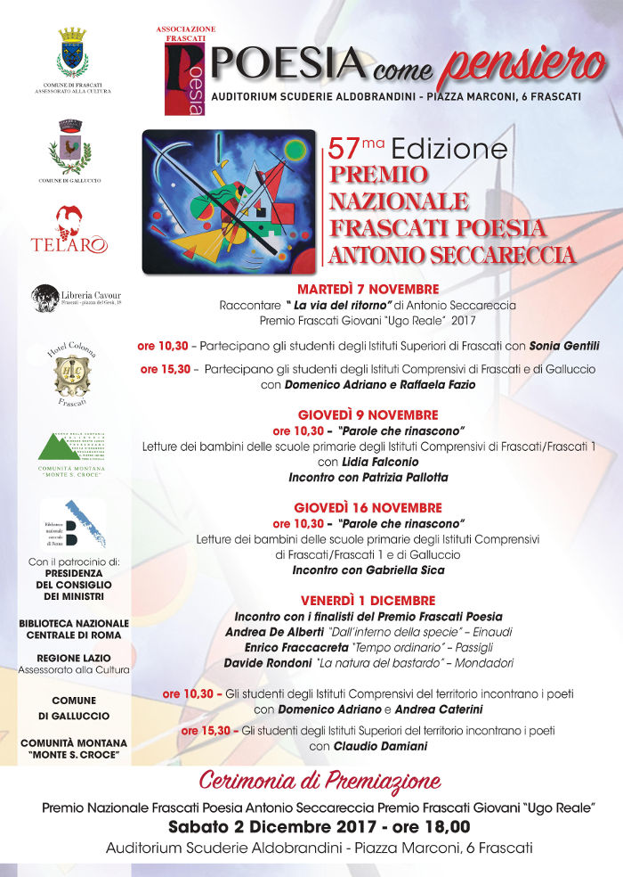 POESIA come pensiero - Premio Nazionale Frascati Poesia Antonio Seccareccia